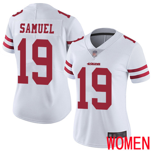 San Francisco 49ers Limited White Women Deebo Samuel Road NFL Jersey 19 Vapor Untouchable